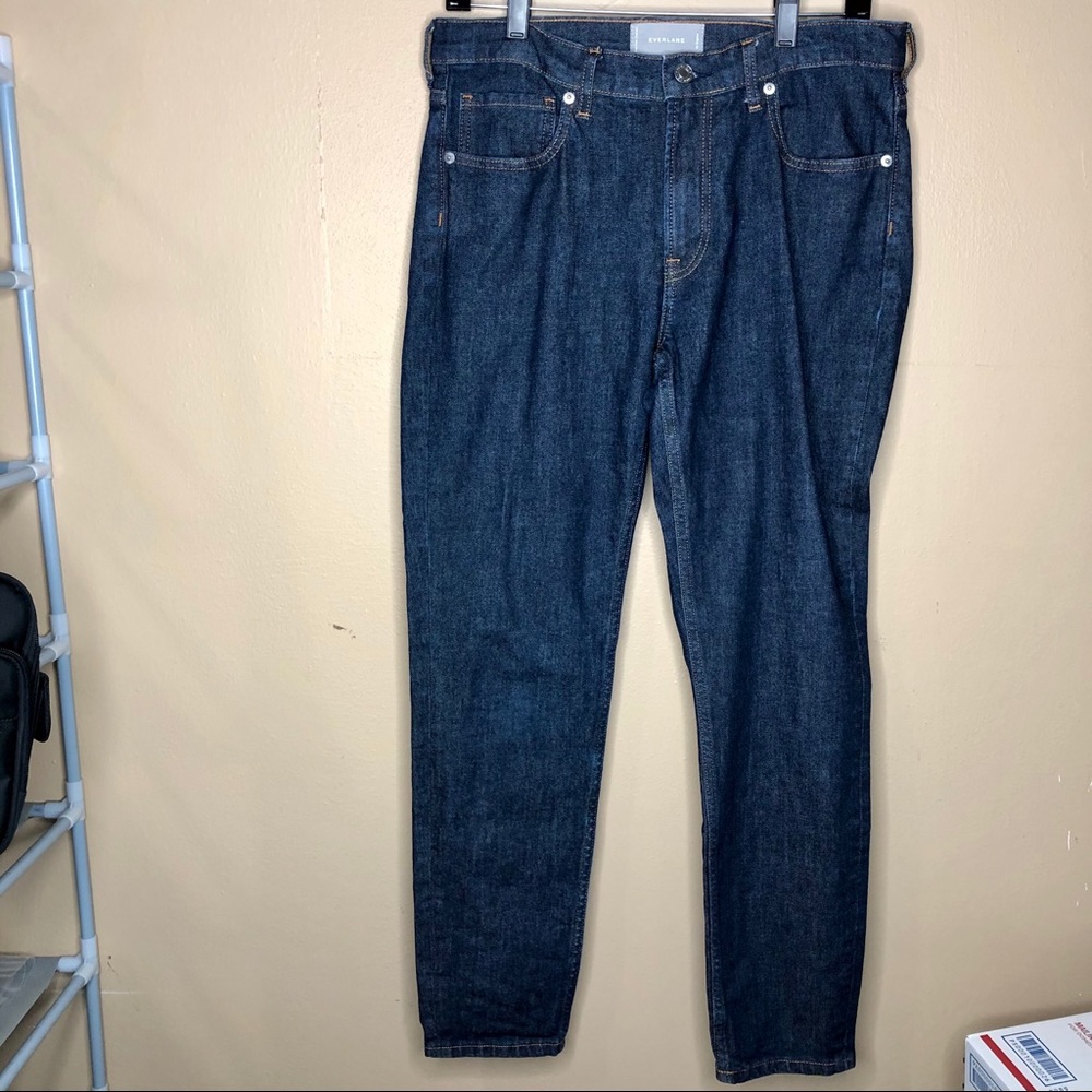 Everlane Womens High Rise Dark Wash Skinny Jeans Blue Size 30 - Picture 5 of 6